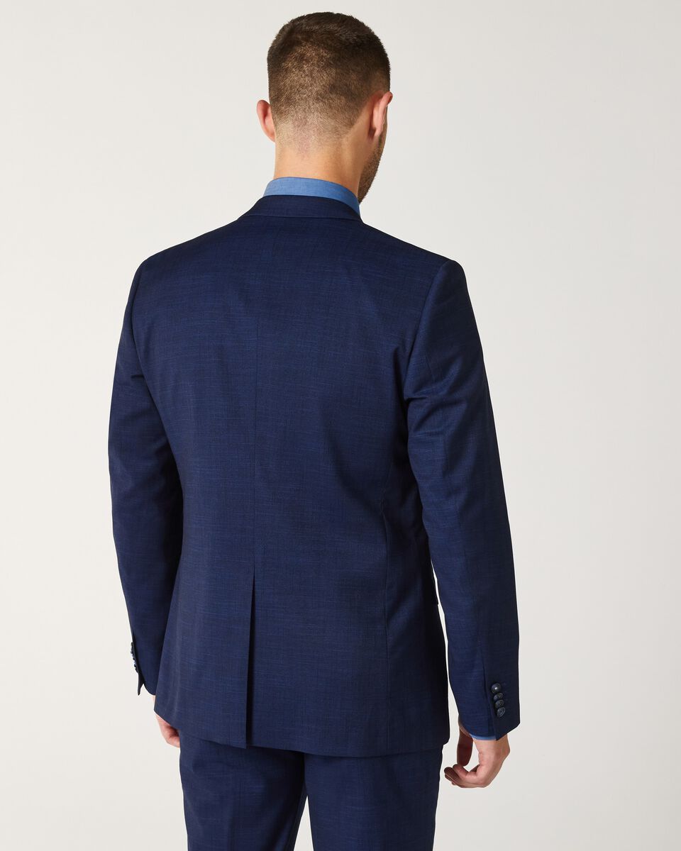Mens Dark Blue Tailored Suit Jacket